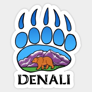 Denali Bear Track Sticker